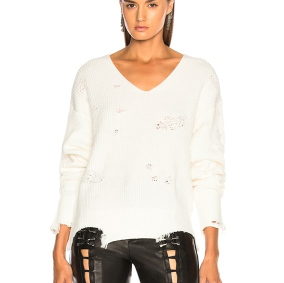 Helmut Lang distressed sweater